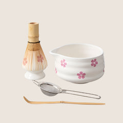 Cherry Blossom Matcha Tea Set – 5-Piece Kit